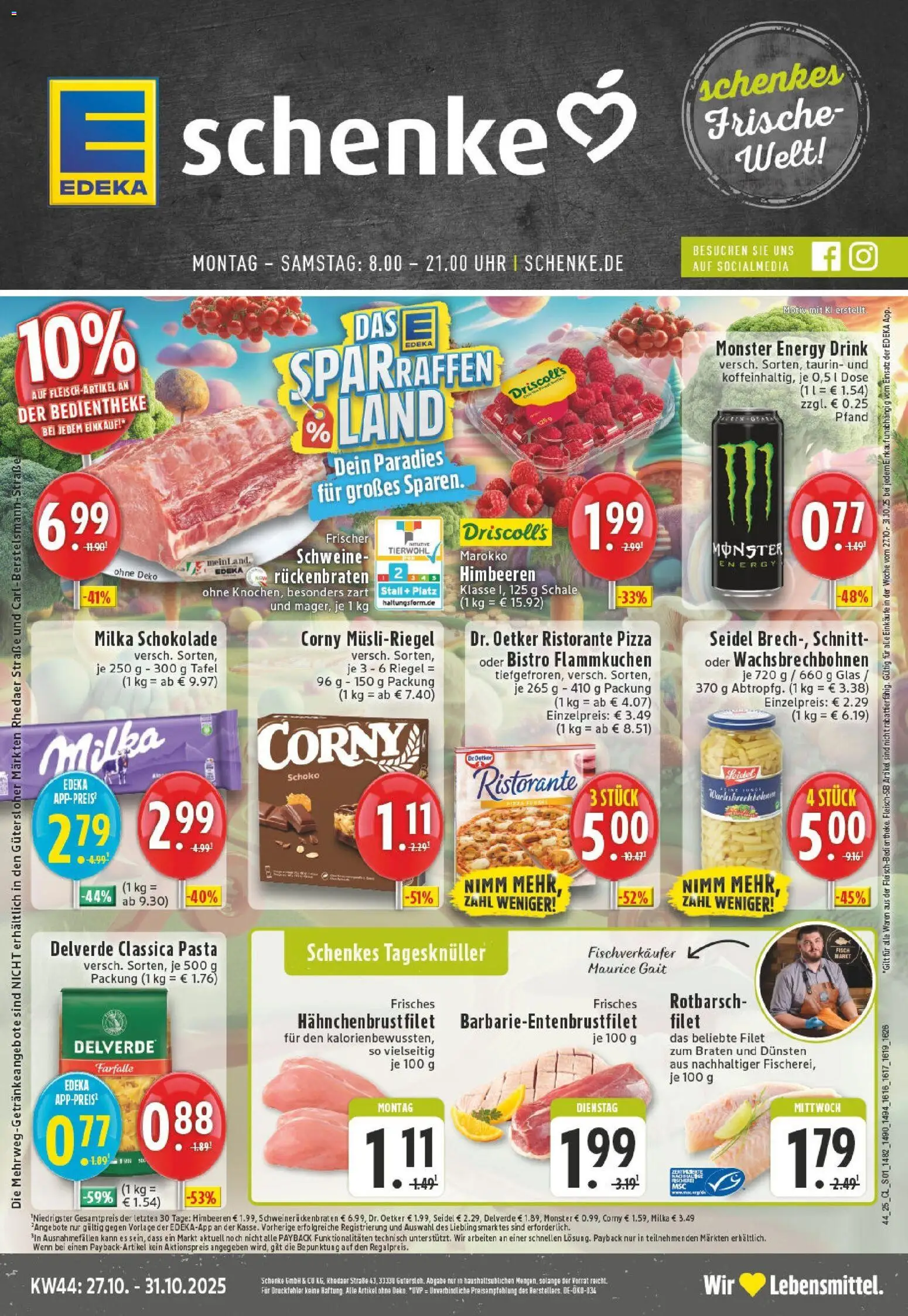 EDEKA Prospekt ab 26.10.2025 - Prospekt Gütersloh Online