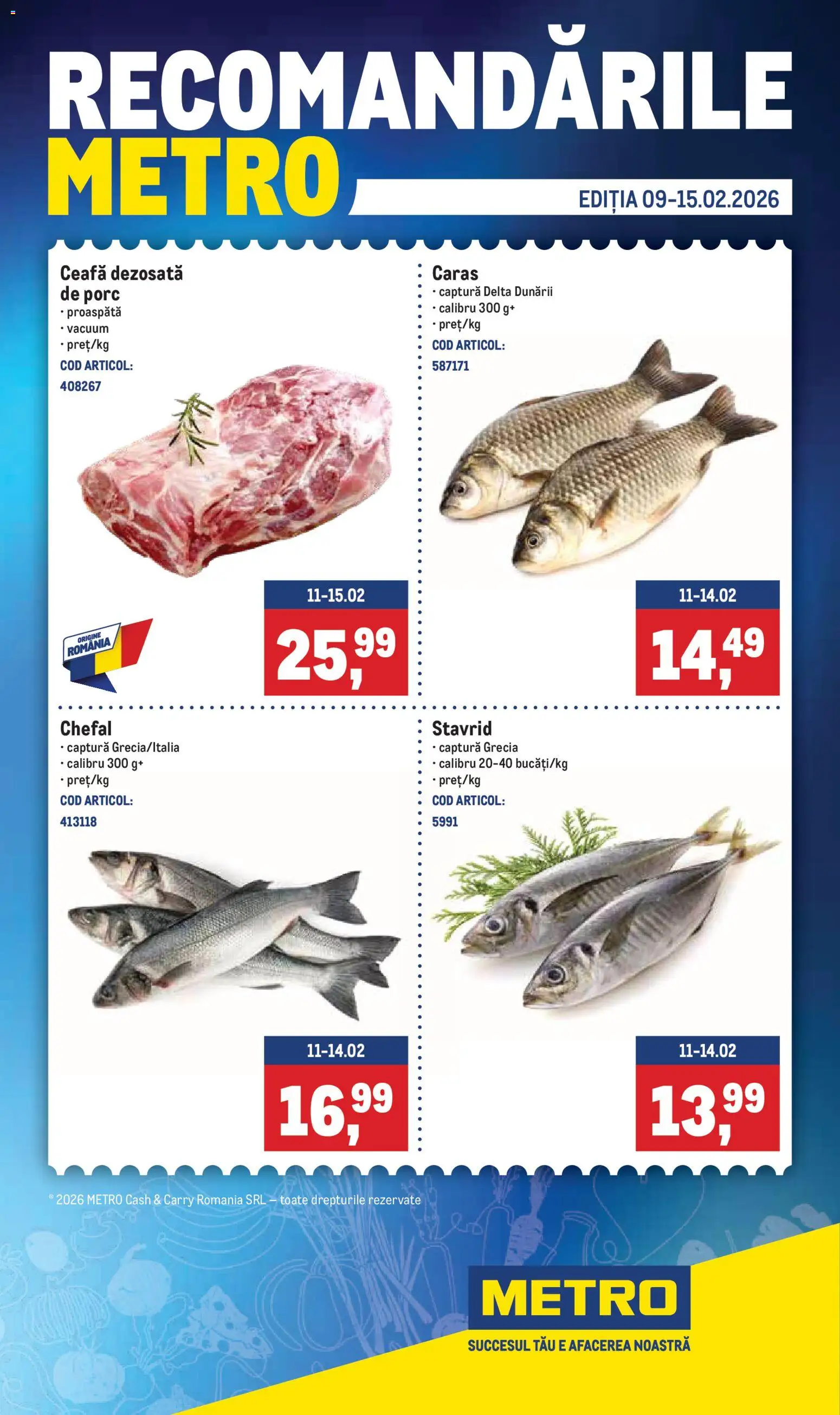 Previzualizarea de cataloage: Metro Catalog nou valabil de la 09.02.2026