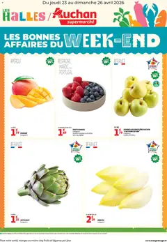 Voorbeeld van Auchan Les bons plans du week-end dans votre super ! van winkel Auchan geldig vanaf 23/04/2026