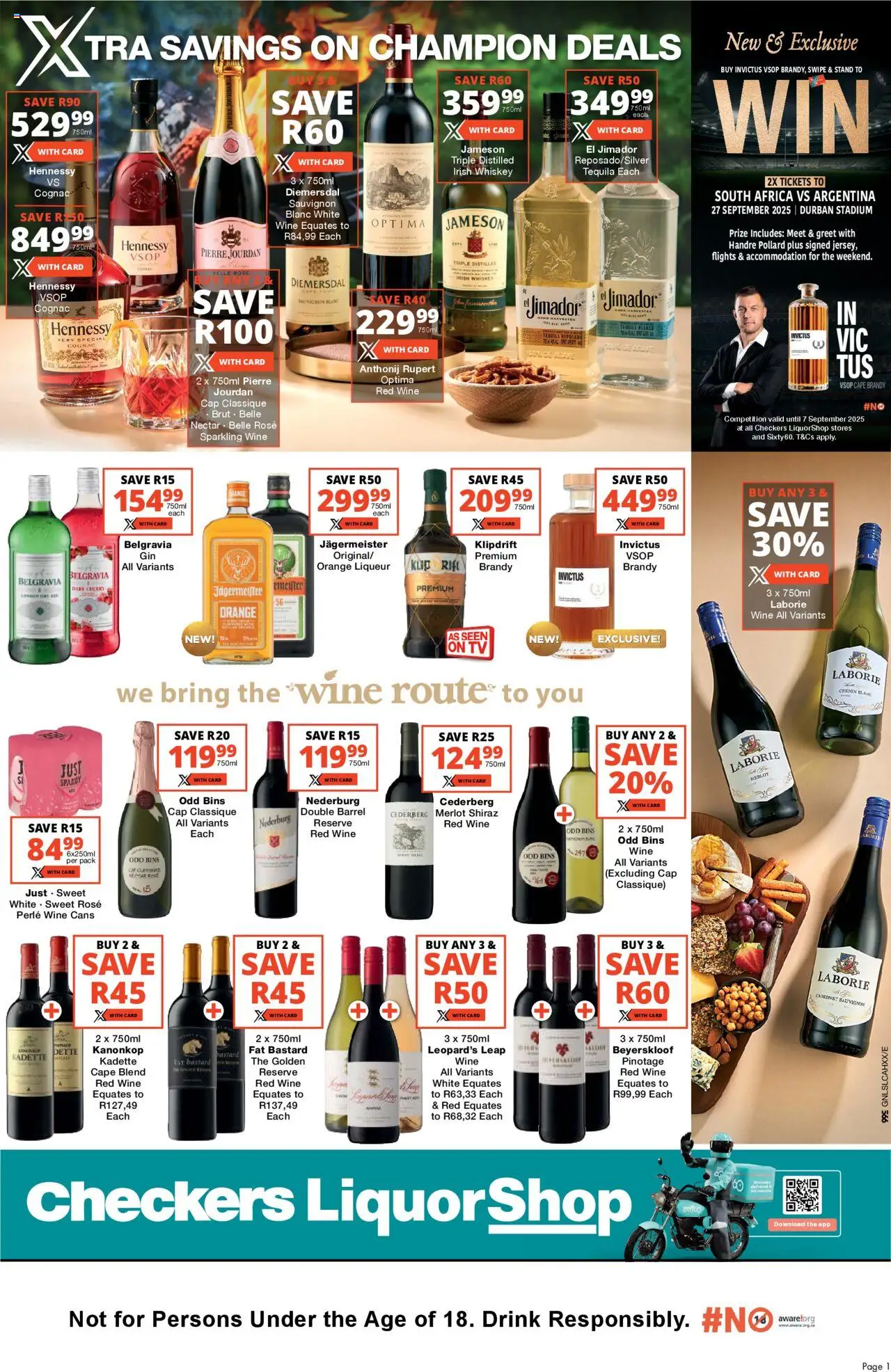 Checkers Gauteng - LiquorShop August Month-End Promotion 22/08 - 07/09/2025 >> Catalogue