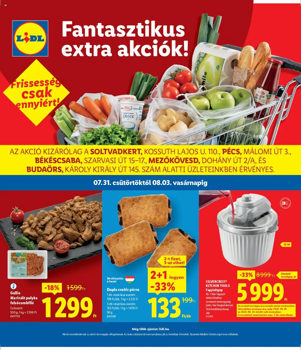 Lidl aktuális szórólap, érvényes 2025.07.31.-től - 1 oldal