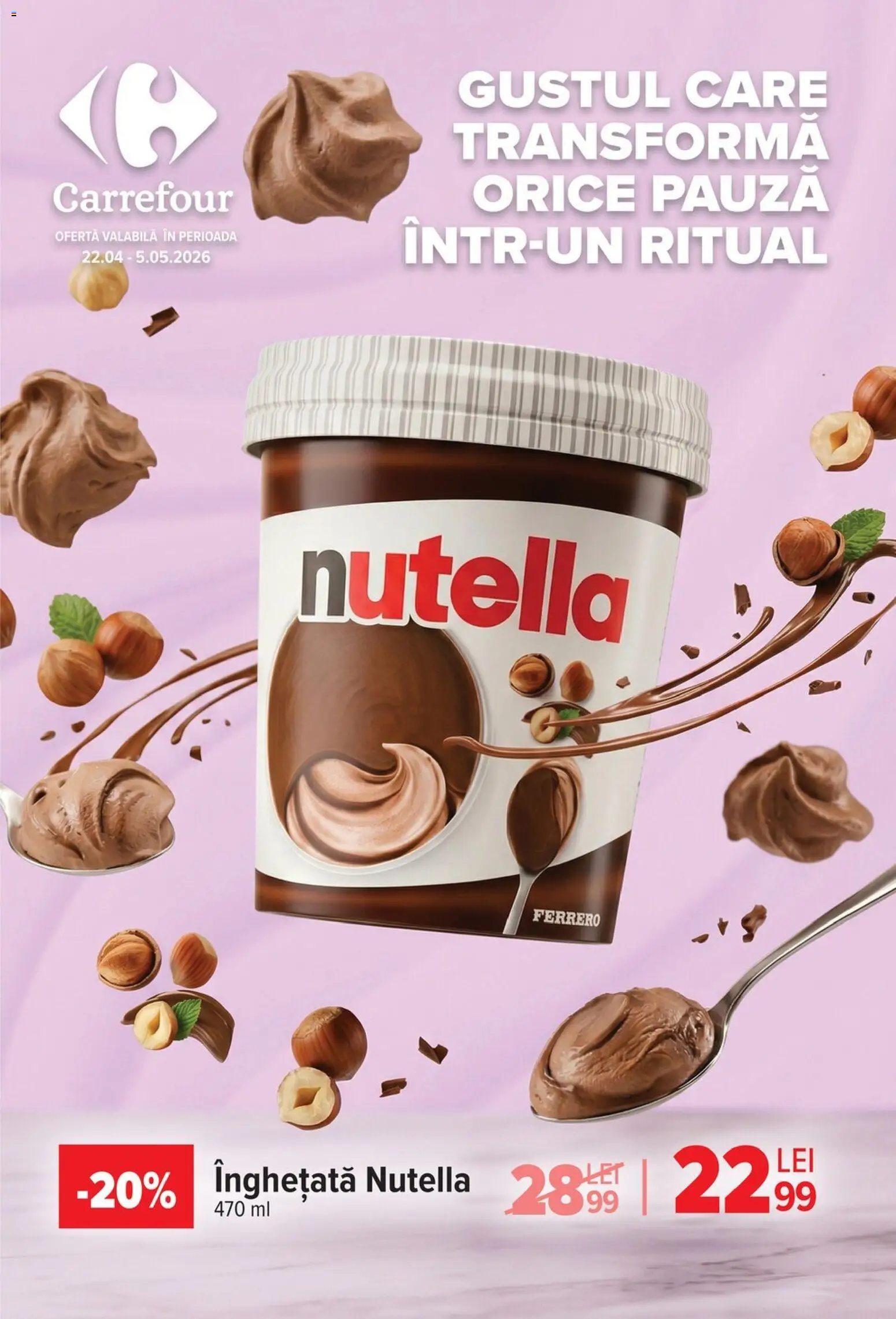 Previzualizarea de cataloage: Carrefour Carrefour Catalog Ice cream valabil de la 22.04.2026