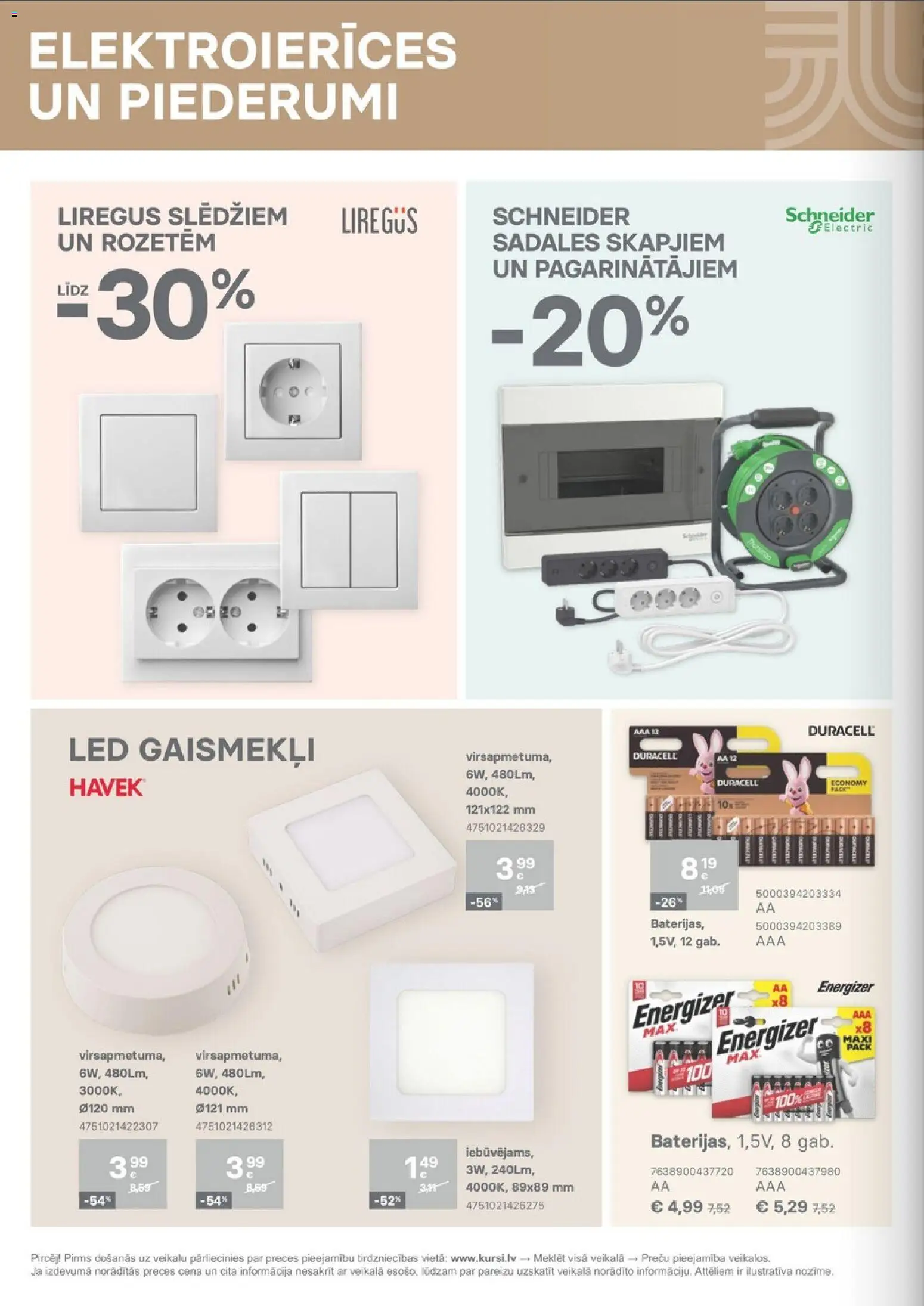 Skatīt Kurši akciju bukletu, derīgs no 2025.12.01