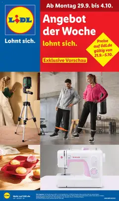 Vorschau von dem Prospekt des Geschäftes Lidl, gültig ab dem 29.09.2025