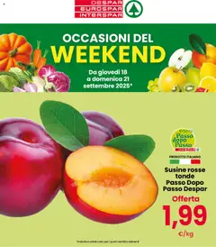 Anteprima dell'opuscolo Volantino Occasioni del weekend dal negozio Despar valido da 18/09/2025