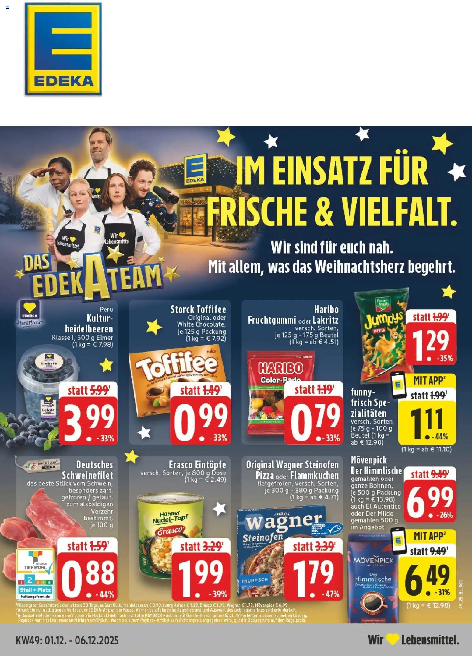 Vorschau von dem Prospekt des Geschäftes Edeka, gültig ab dem 01.12.2025
