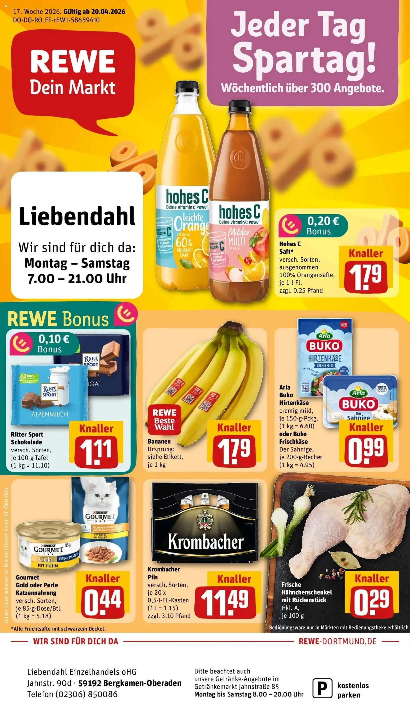 Vorschau von dem Prospekt des Geschäftes Rewe, gültig ab dem 20.04.2026