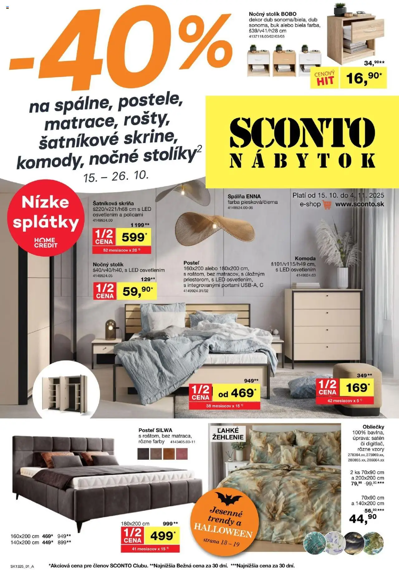 Sconto nábytok Leták (15.10. - 04.11.2025) - Akčná ponuka