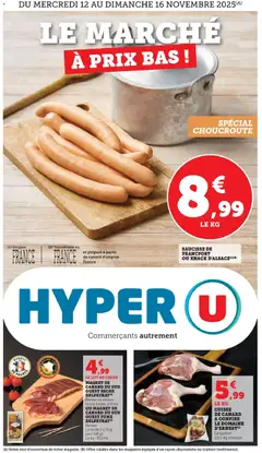 Prévisualisation de Le marché à prix bas ! du magasin Hyper U formulaire valide 09/11/2025