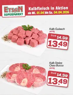 Vorschau der Angebote: ETSAN ETSAN Kalbfleisch in Aktion gültig ab 01.04.2026