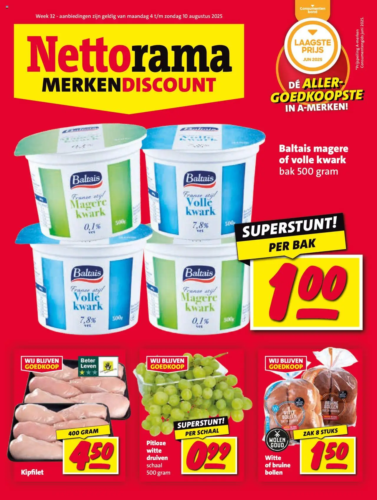 Nettorama shop Folder geldig vanaf 04-08-2025 - Paginanummer 1