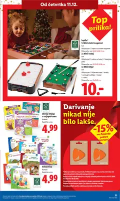 Pregled letka Katalog trgovine Lidl vrijedi od 08.12.2025 | Stranica: 71