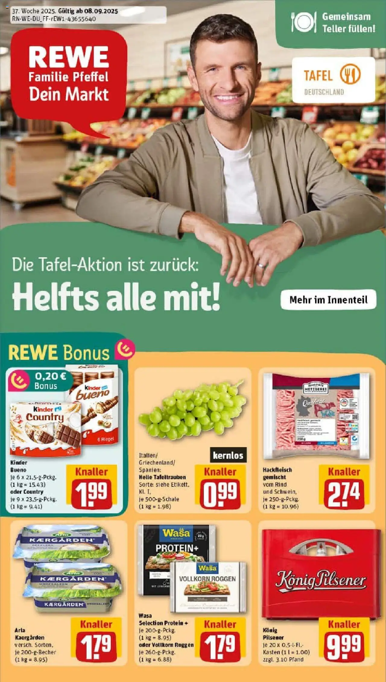 REWE Prospekt ab 07.09.2025 nächste Woche - Prospekt Neuss / Holzheim	