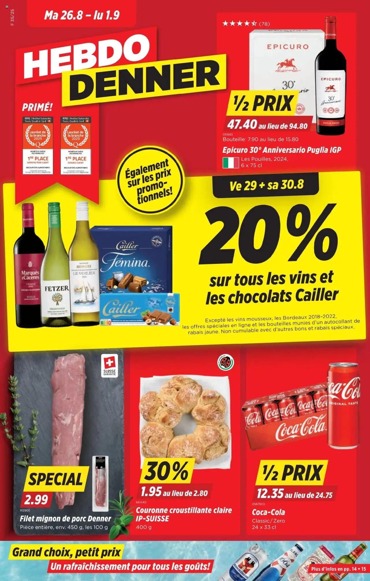 Denner Aktionen FR ab 26.08.2025 - Seitennummer 1