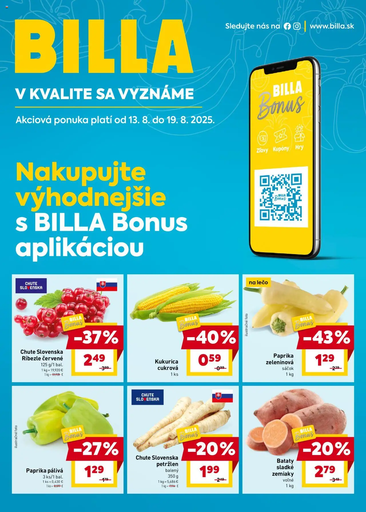 Billa leták od 13.08.2025 > Akčná ponuka online