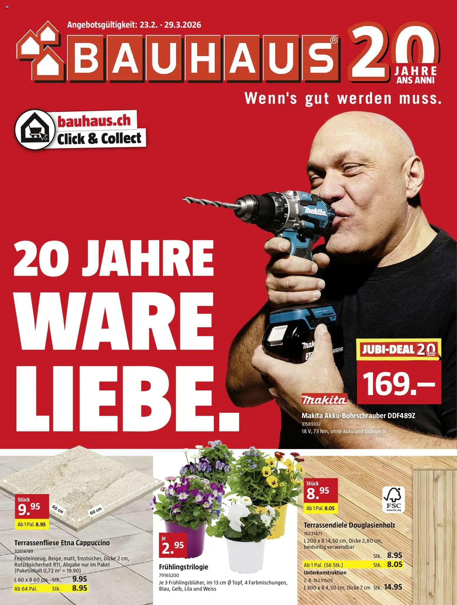 Vorschau des Merkblatts Aktionen vom Shop Bauhaus gültig von 23.02.2026 bis 29.03.2026