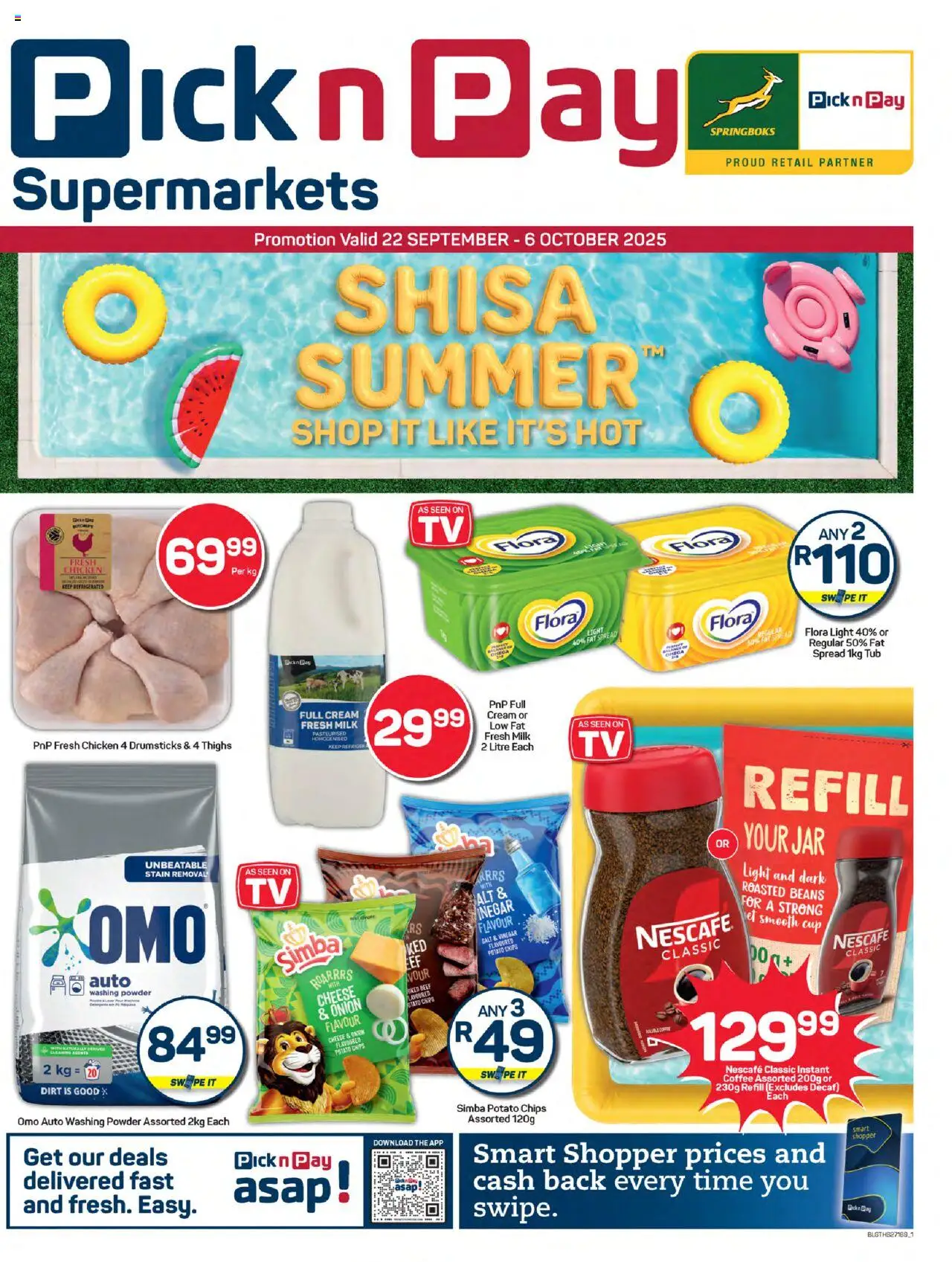 Pick n Pay Inland provinces - Specials from 22/09 - 06/10/2025 > Promotions