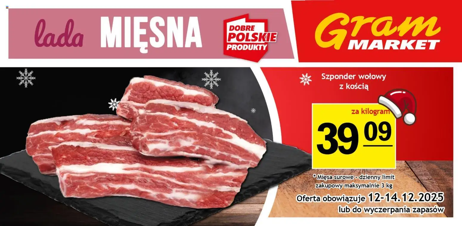 Pogląd gazetki "Lada mięsna" ze sklepu Gram Market ważnej od 10.12.2025
