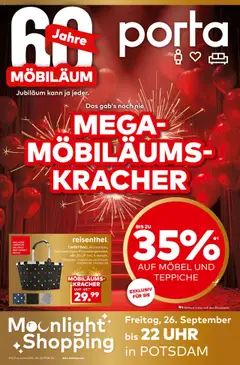 Vorschau von dem Prospekt des Geschäftes Porta!, gültig ab dem 21.09.2025