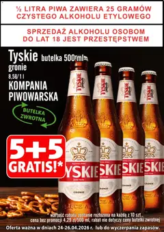 Pogląd gazetki "Prim Market promocja - Piwo Tyskie Gronie" ze sklepu Prim Market ważnej od 24.04.2026