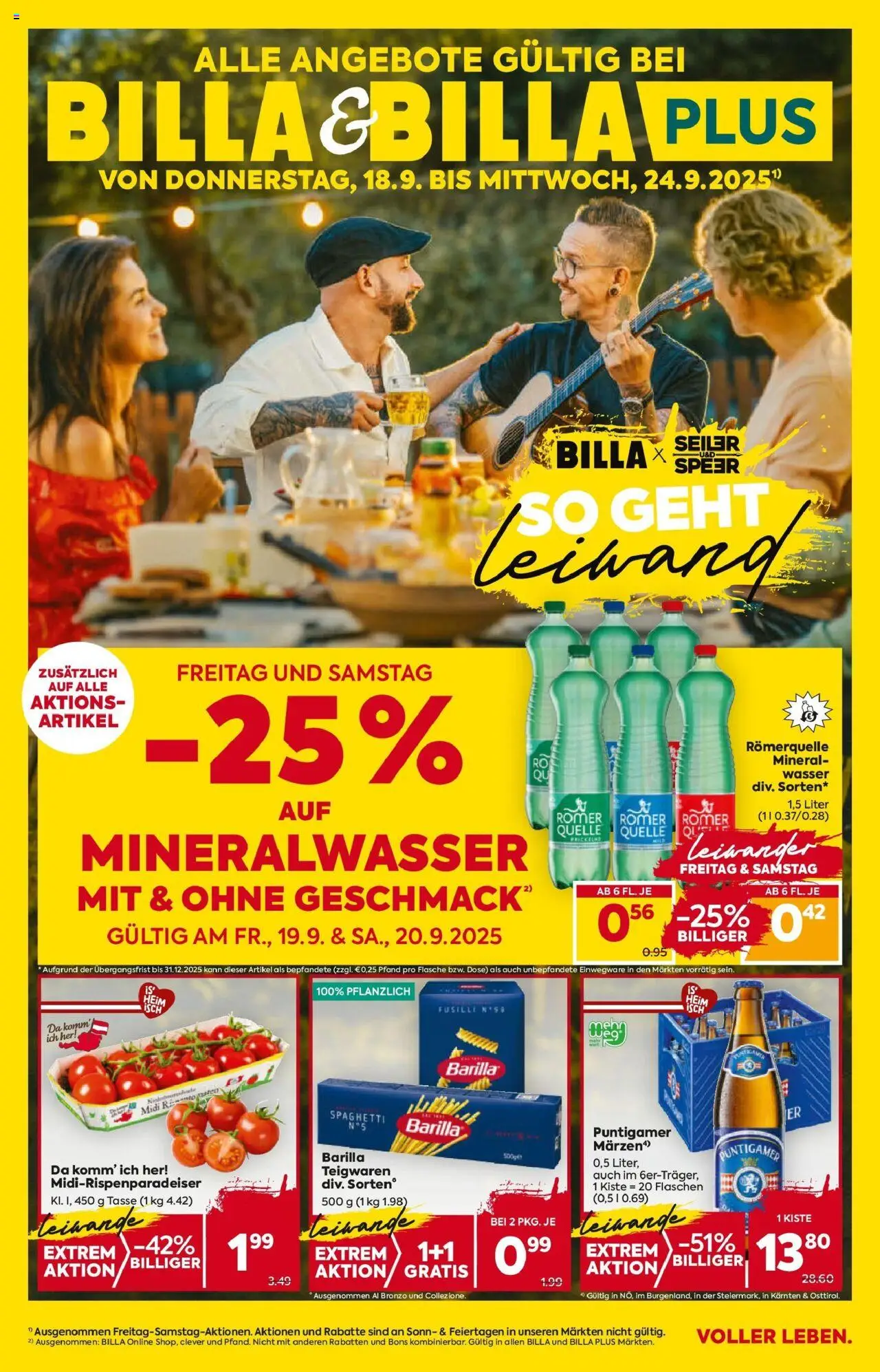  BILLA Flugblatt ab 17.09.2025 vorschau >> BILLA: Flugblatt gültig bei BILLA & BILLA PLUS - Seite 1
