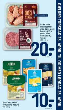 Eksempel på tilbudsavis Rema 1000 - Indstik fra butik Rema 1000 gyldig fra 23/04/2026