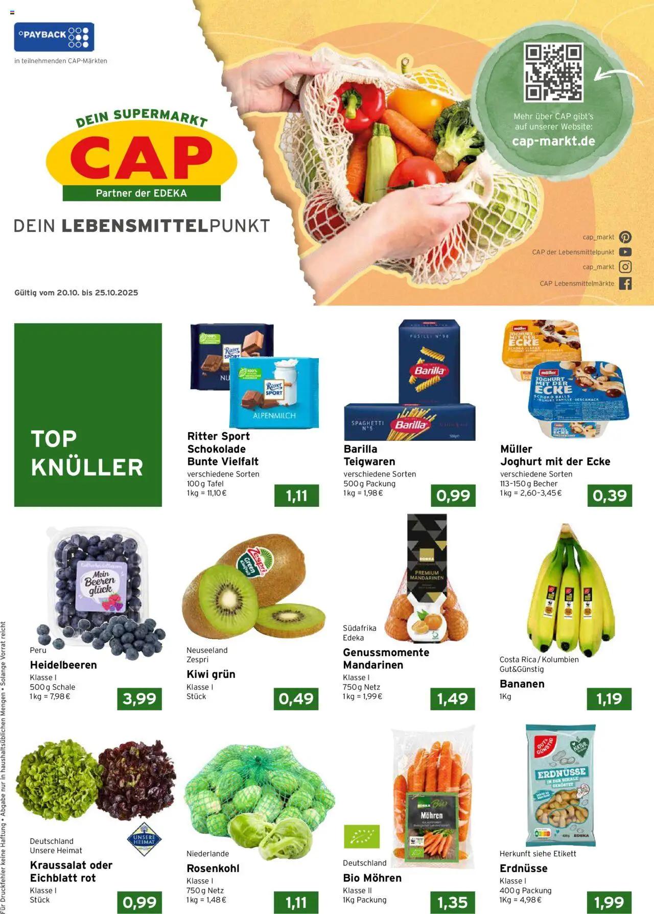CAP Markt Prospekt (vom 20.10.2025 - 25.10.2025)