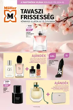 Müller - A parfüméria világa megtekintése, amely érvényes 2026.03.02.-től