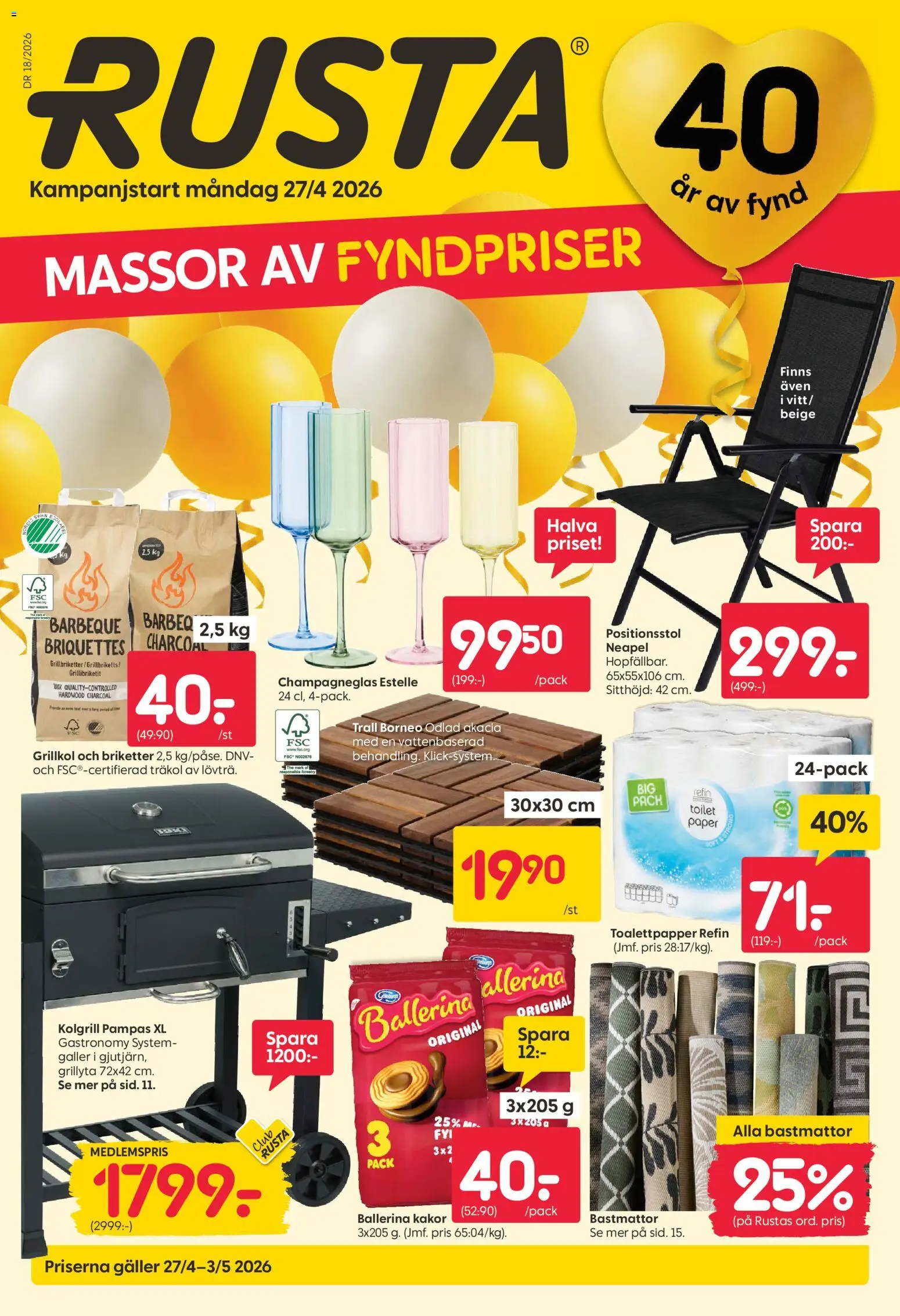 Förhandsgranska reklamblad Rusta erbjudanden från butik Rusta gäller från 27/04/2026