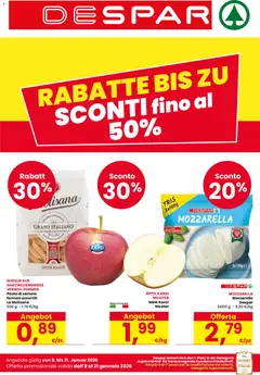 Anteprima dell'opuscolo Volantino Alto Adige dal negozio Despar valido da 08/01/2026