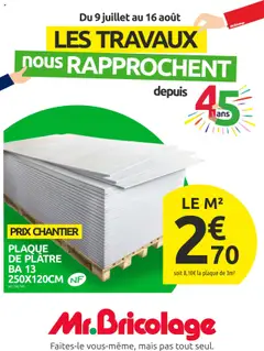 Prévisualisation de Le catalogue Mr.Bricolage du magasin Mr. Bricolage formulaire valide 09/07/2025