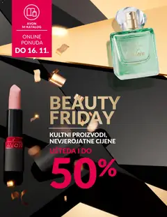 Pregled letka Black Friday trgovine Avon vrijedi od 31.10.2025