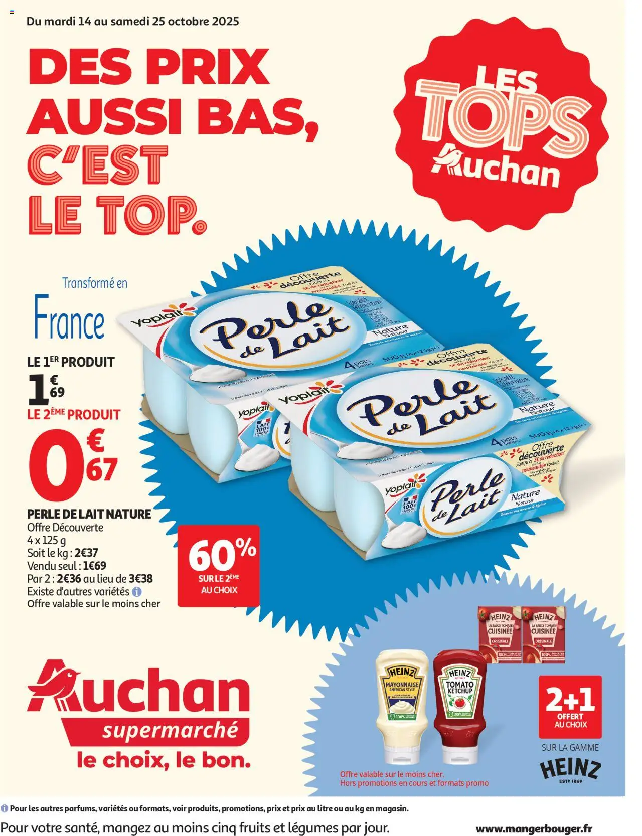 Auchan shop Des prix aussi bas, c'est le top dans votre super geldig vanaf 14/10/2025 - Paginanummer 1