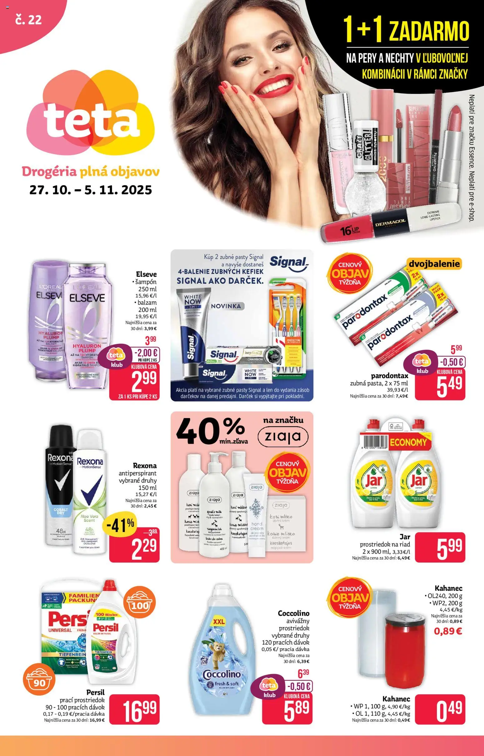 TETA Drogerie Leták od 27.10.2025 > Aktuálna online akcia