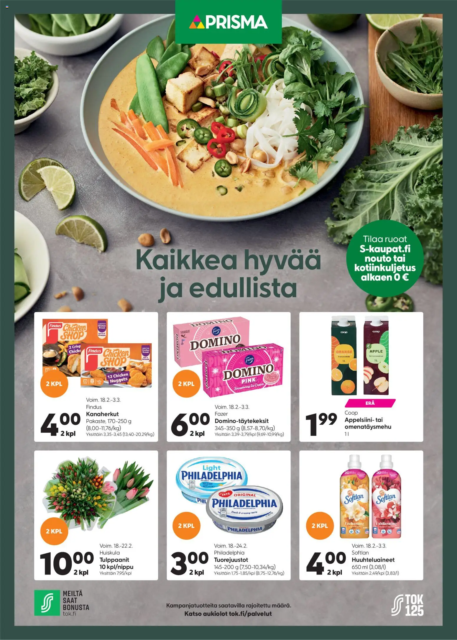 Kaupan Prisma Tarjoukset esikatselu, voimassa 18/02/2026