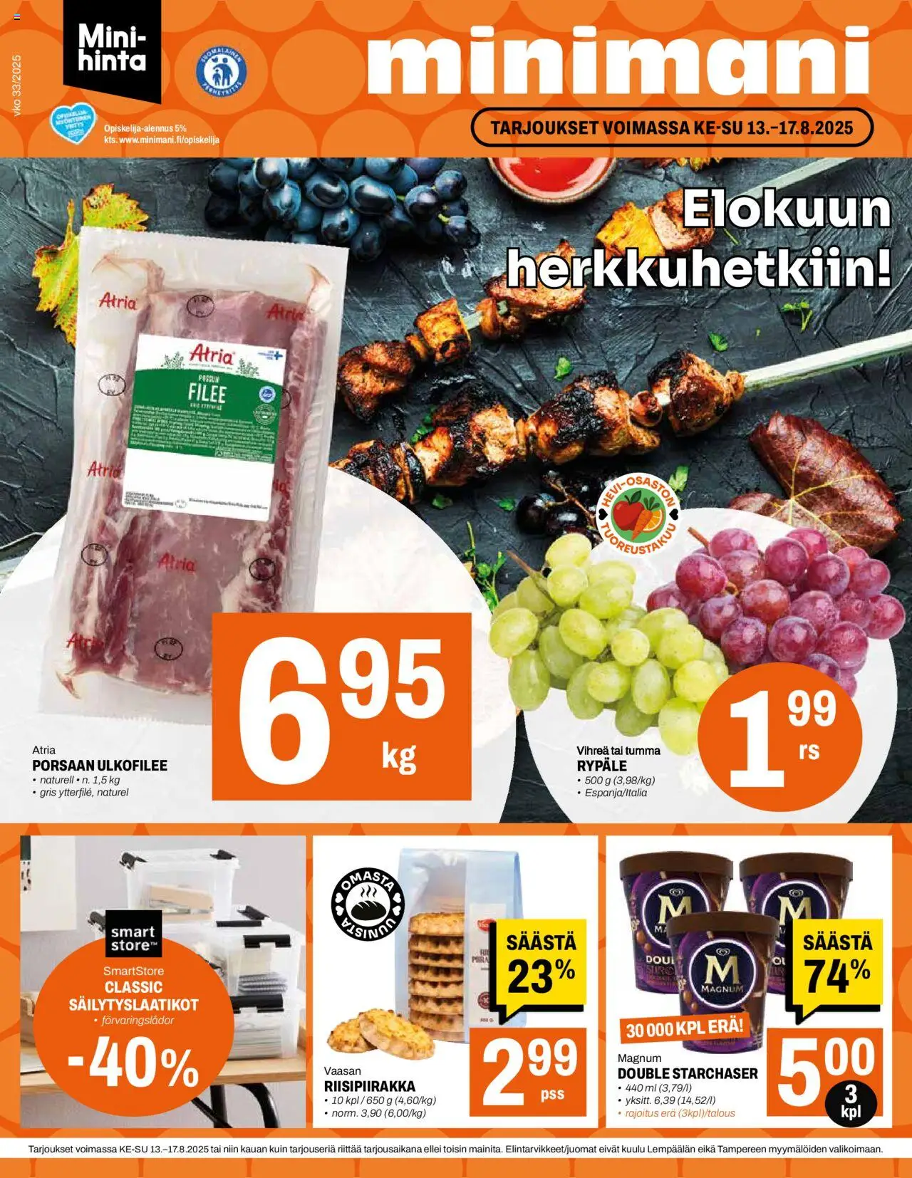 Minimani-kaupan Tarjoukset voimassa 13/08/2025 - Sivulla 1