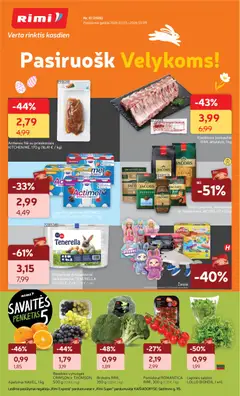 Rimi parduotuvės leidinio Rimi leidinys galiojančio nuo 2026.03.03 peržiūra