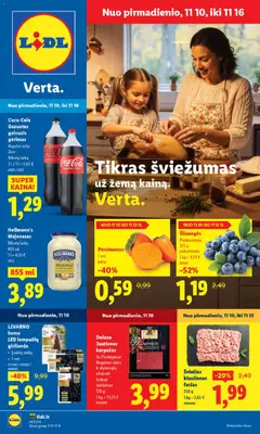 LIDL parduotuvės leidinio Leidinys galiojančio nuo 2025.11.10 peržiūra