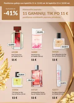 AVON parduotuvės leidinio Leidinys - 11 gaminių, tik po 11 € galiojančio nuo 2025.11.11 peržiūra