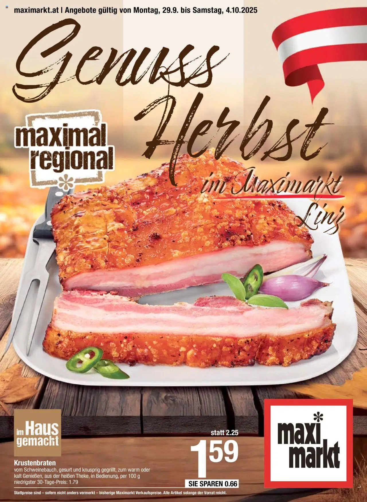  Maximarkt Genuss Herbst ab (29.09.2025 - 04.10.2025) - Seite 1