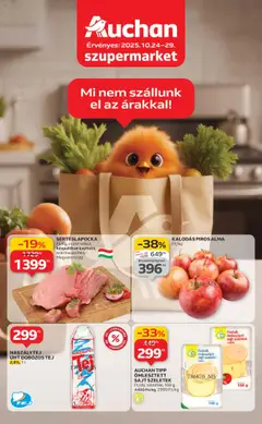 Auchan - Szupermarket akciós újság megtekintése, amely érvényes 2025.10.24.-től