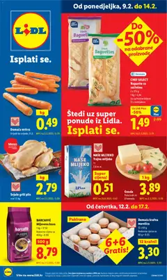 Pregled letka Katalog trgovine Lidl vrijedi od 09.02.2026