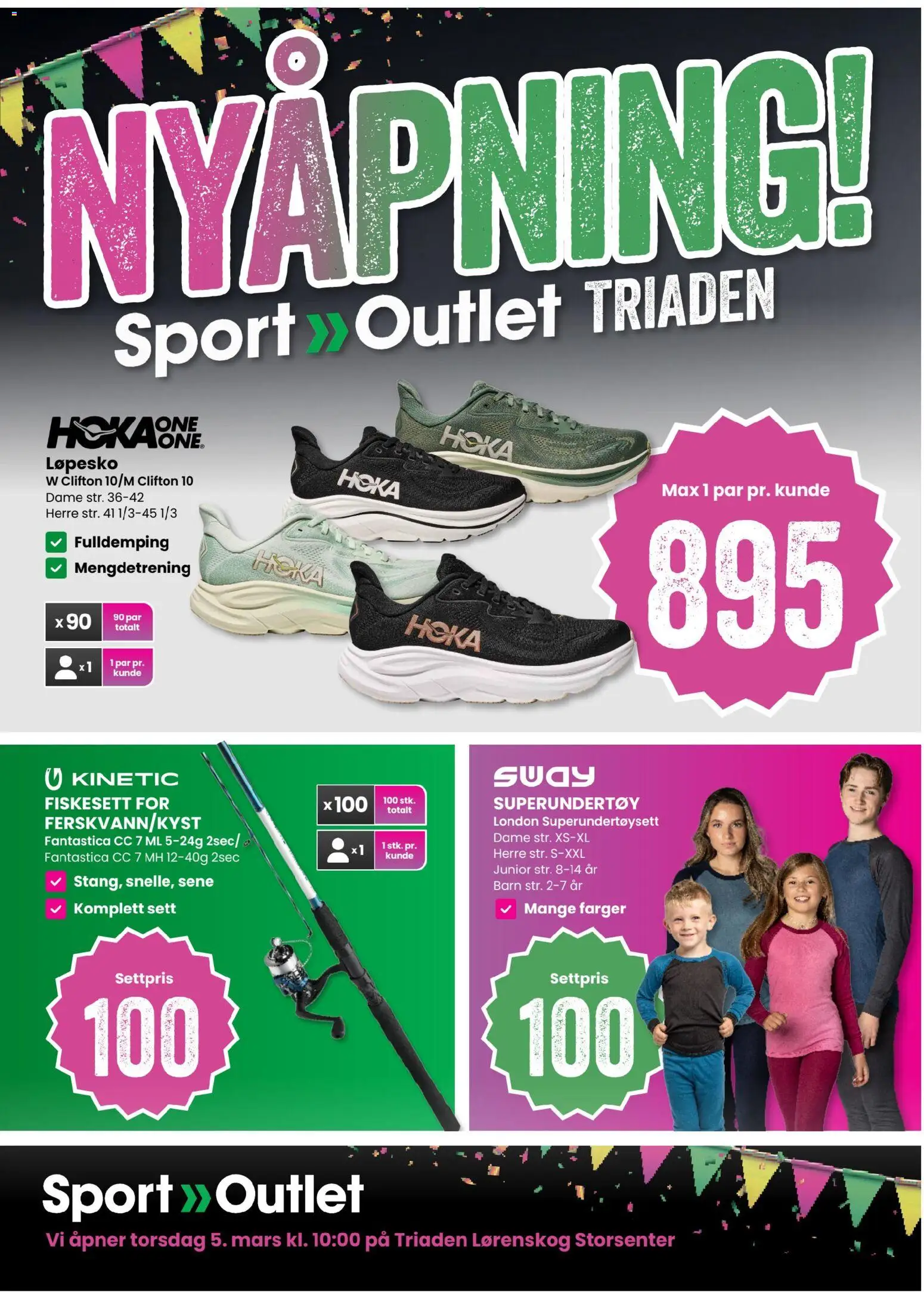 Forhåndsvis Sport Outlet Nyåpning fra butikk Sport Outlet gyldig fra 05/03/2026