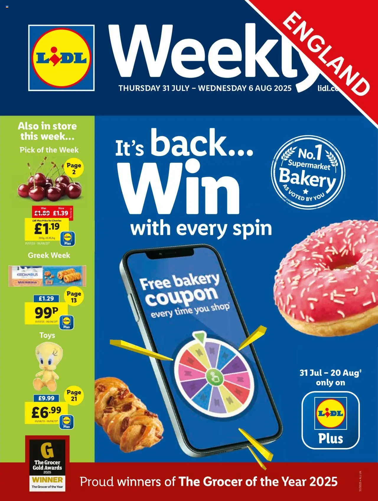 Lidl shop Lidl Weekly valid from 31/07/2025 - Page number 1