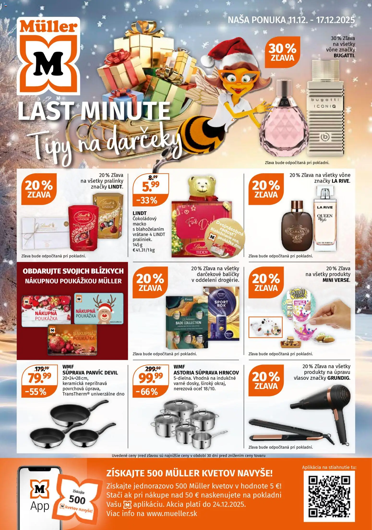 Náhľad Müller letáku platného od 11.12.2025 - Lindt