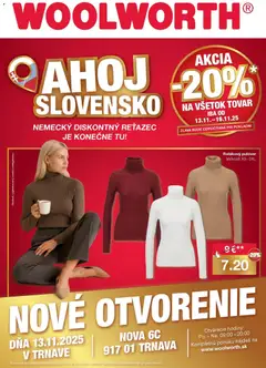 Náhľad Woolworth letáku platného od 06.11.2025