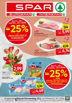 Vorschau der Angebote: Spar Wien gültig ab 22.01.2026