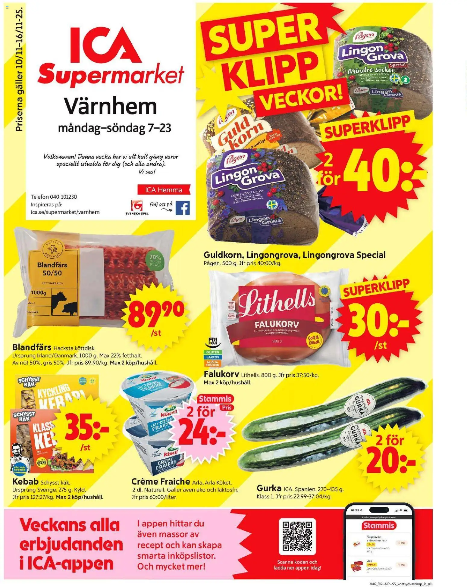 Förhandsgranska reklamblad Malmö från butik ICA Supermarket gäller från 10/11/2025