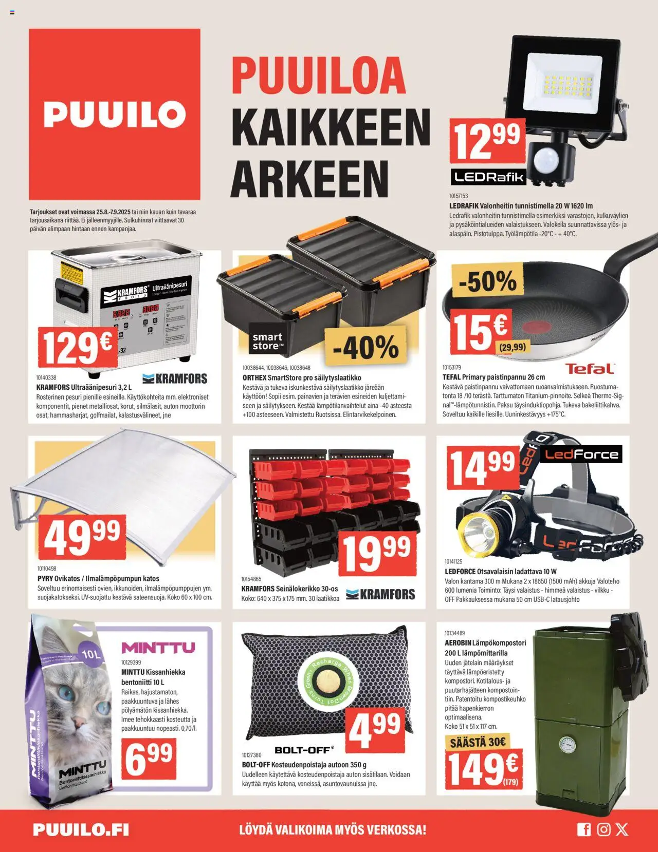 Puuilo-kaupan Tarjoukset voimassa 25/08/2025 - Sivulla 1