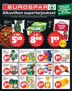 Kaupan Tokmanni EUROSPAR esikatselu, voimassa 08/12/2025